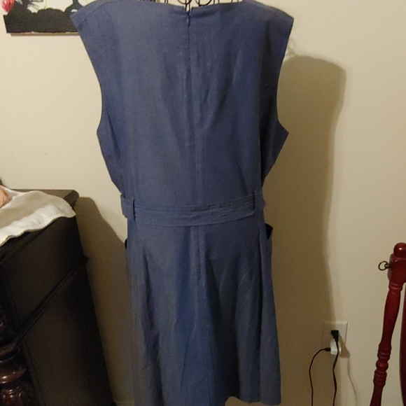 Denim Lined Dress - Picture 4 of 5